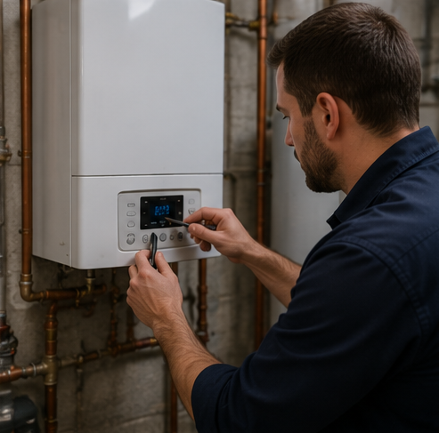 Gas boiler repair and burner service Chicago