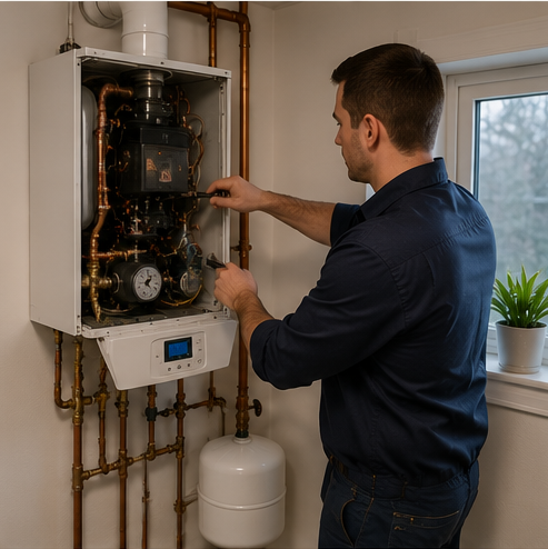 Oil boiler repair nozzle pump service Chicago
